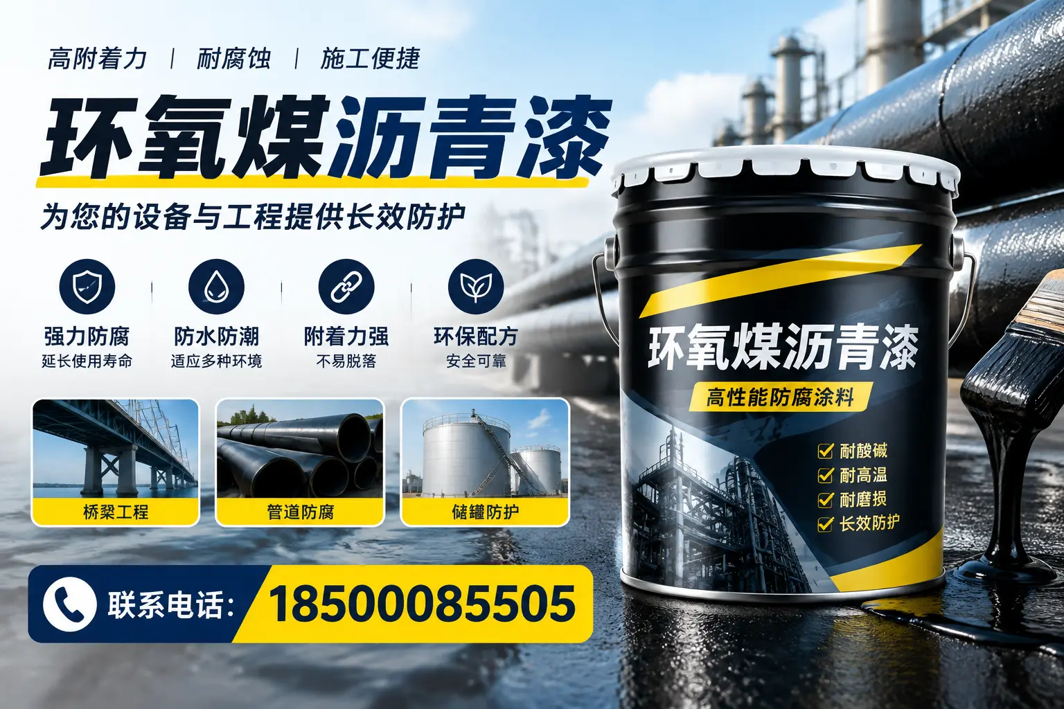 环氧煤沥青漆与其他涂料的对比分析,助力中卫企业决策